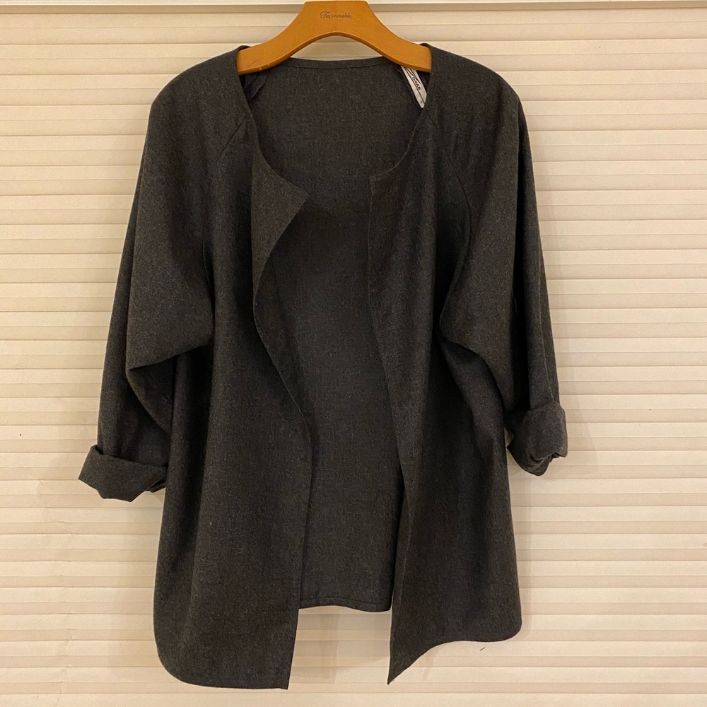 Zoran Jacket.waist length. Light weight wool....